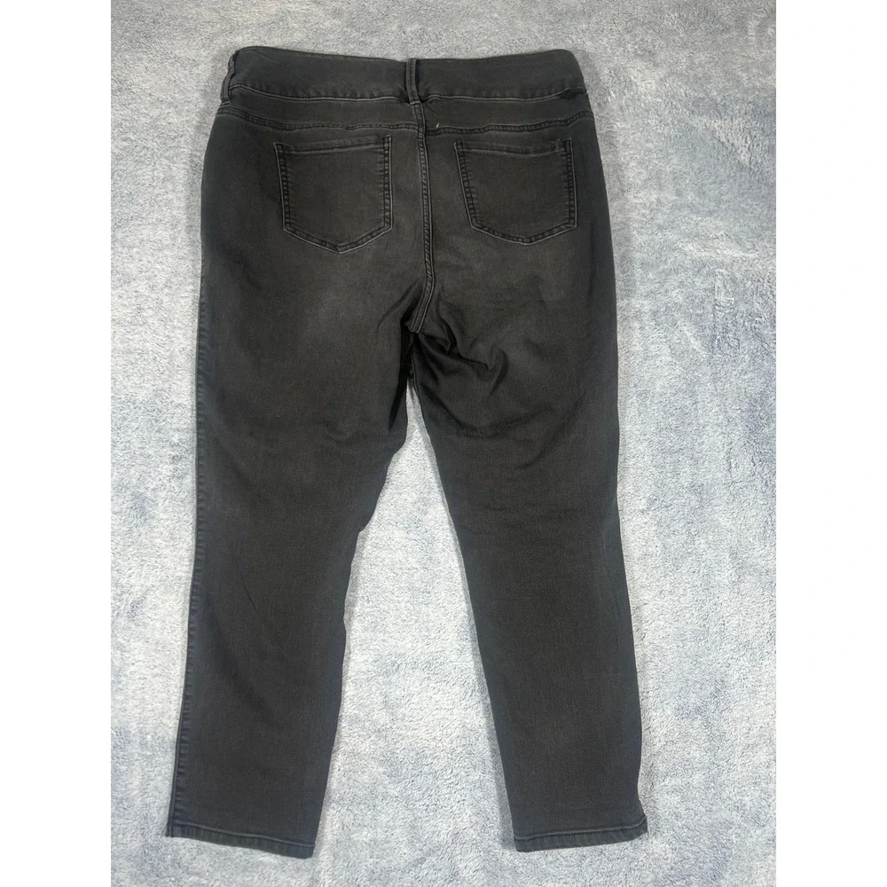 Torrid‎ Denim Black Faded Jeggings Women's Size 16 Triple Button Stretch Jeans